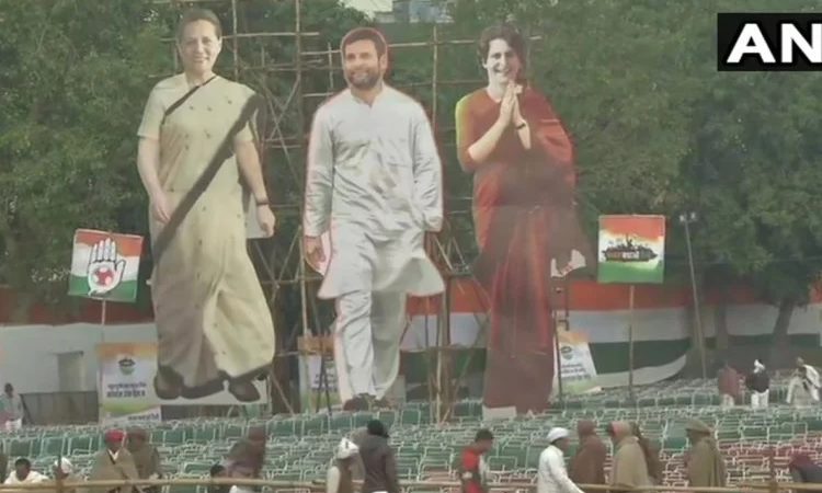 रामलीला में कांग्रेस की भारत बचाओ रैली शुरू, प्रियंका ने कहा- देश को बचाना है