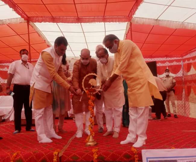 केंद्रीय मंत्री कृष्णपाल गुर्जर ने किया भूमि पूजन, सीआरसी के लिए जल्द शुरू होगा काम