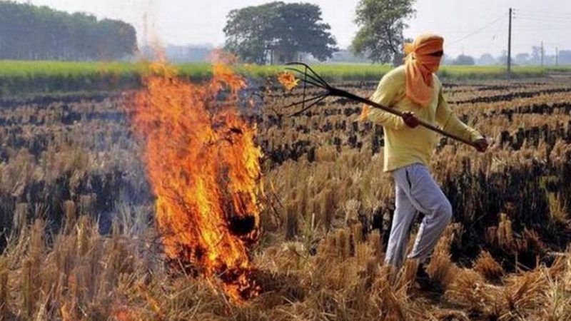 पराली जलाने वाले नौ किसानों पर साढ़े 47 हजार का जुर्माना