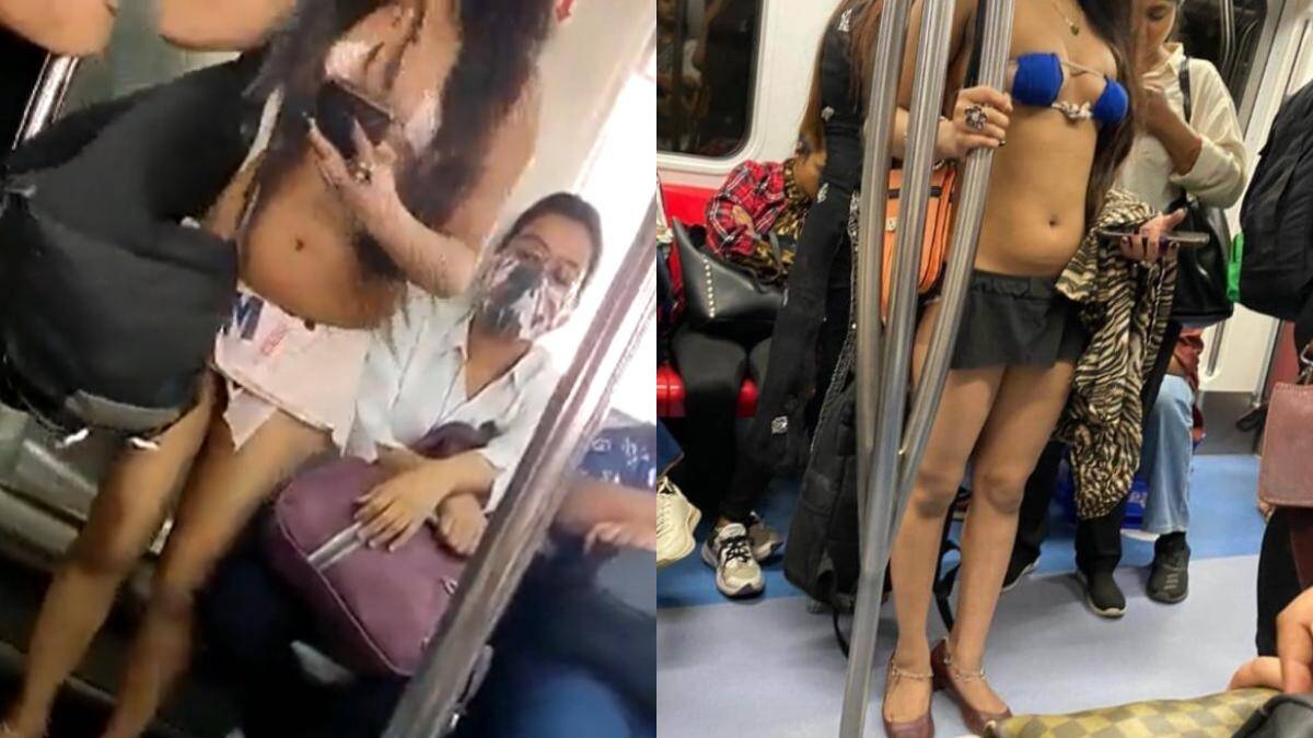 दिल्ली मेट्रो : बिकिनी पहनकर सफर करती लड़की की तस्वीर वायरल –
