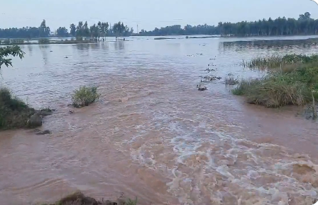 Water level of Tangri river rises in Ambala